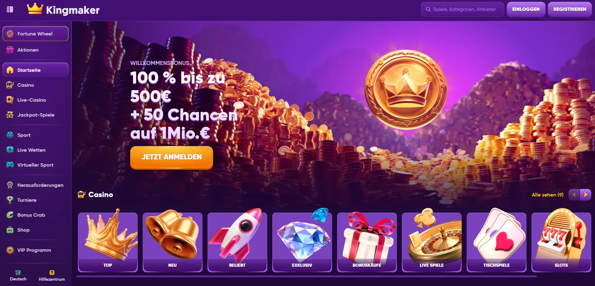 Kingmaker Casino Deutschland