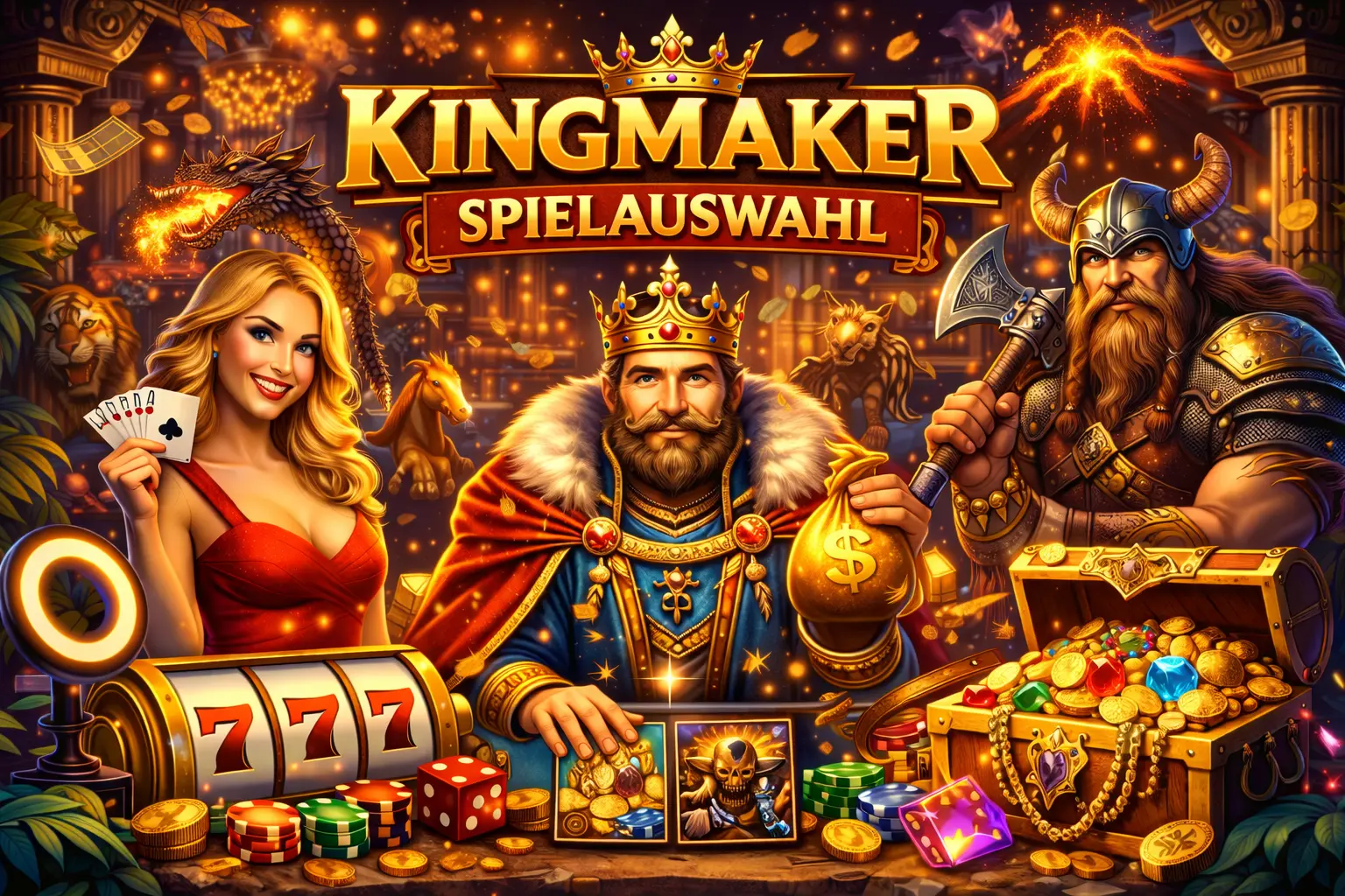 Kingmaker Casino Spielauswahl